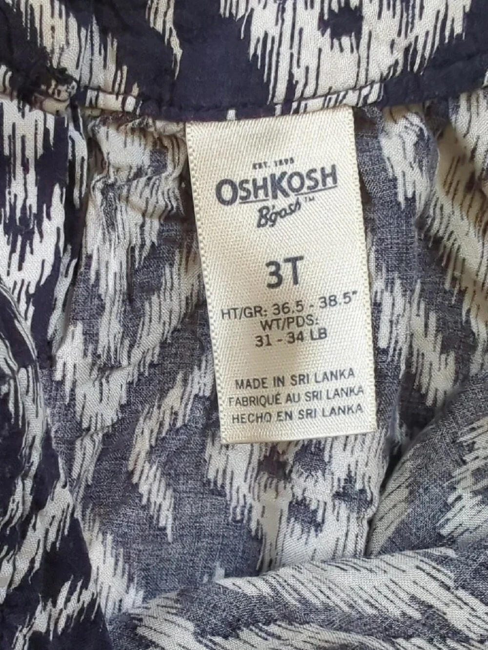 Oshkosh B'gosh Print Dress Size 3T